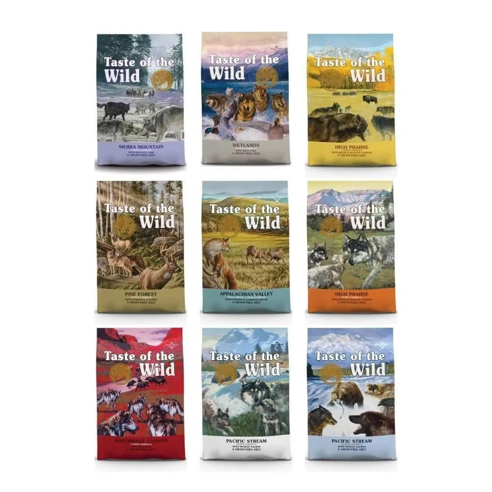 【Taste of the Wild 海陸饗宴】犬用零穀犬糧系列（全齡犬／成犬／小型成犬）-12.35LBS（5.6kg）犬糧