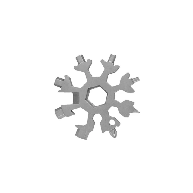 【LAVIDA 育兒好好玩】多功能雪花板手 多功能扳手 雪花造型扳手 18合1 隨身 工具組 多功能 板手 萬能扳手 開瓶器
