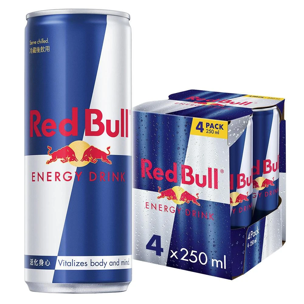 【Red Bull】紅牛能量飲料(250mlx4罐)