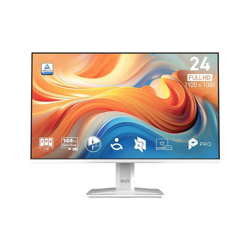 【MSI 微星】PRO MP243W E14 平面美型商用螢幕 24型 FHD IPS/144Hz/內建喇叭/TÜV 認證