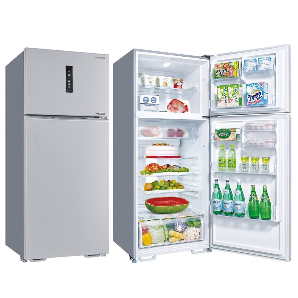 【SANLUX 台灣三洋】480公升一級能效雙門變頻冰箱SR-V480B(含拆箱定位+舊機回收)