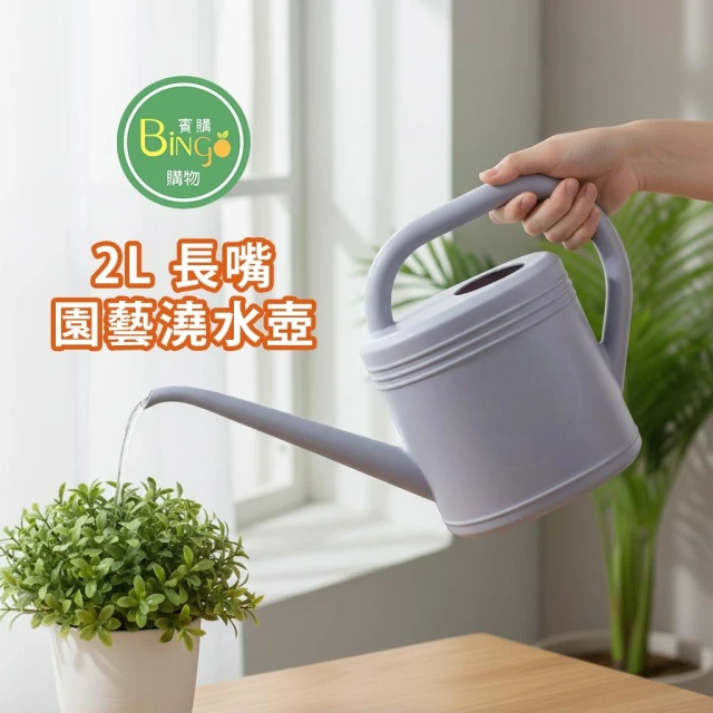 賓購 現貨 2L長嘴澆水壺 家用園藝復古灑水壺 綠植盆栽澆花壺 家用小口徑壺 多肉養花澆水壺 可愛水壺 質感澆水壺