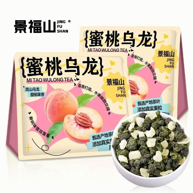 Lucky景福山蜜桃烏龍果香濃郁精選高山烏龍茶冷熱可泡水果茶袋裝