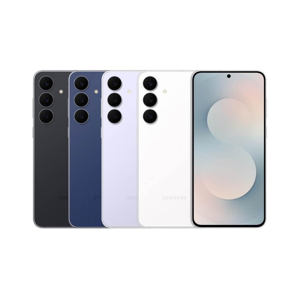 SAMSUNG三星 Galaxy S25 頂級旗艦手機,搭載6.2吋FHD+ Dynamic AMOLED 2X螢幕,解析度2340x1080,提供極致視覺體驗。Snapdragon 8 Elite for Galaxy八核心處理器,時脈最高4.47GHz,效能強勁。後置三鏡頭系統(5000萬+1200萬+1000萬畫素),前置1200萬自拍鏡頭,支援4K視訊錄影。12GB RAM + 256GB ROM,無記憶卡插槽,Android作業系統。4000mAh電池,IP68防水防塵,支援全頻5G、4G LTE雙卡雙待。顏色選擇:深海藍、冰藍、迷綠、炫灰。機身輕薄僅7.2mm、162g,標準配備C to C充電線、卡針、快速指南。NCC認證碼CCAK245G0160T1,適合追求高效能與時尚設計的使用者。 SAMSUNG三星 Galaxy S25