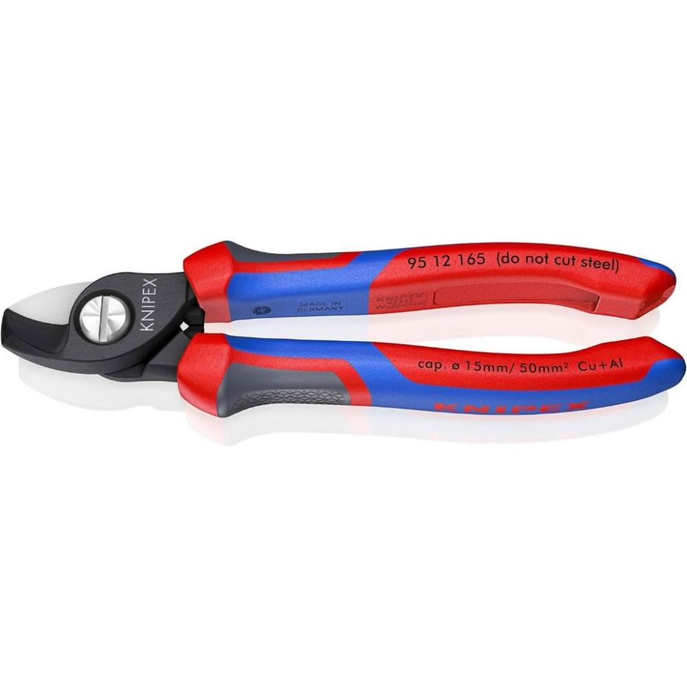 knipex K牌】Knipex 95 12 165 新版雙料舒適手柄電纜剪電纜刀
