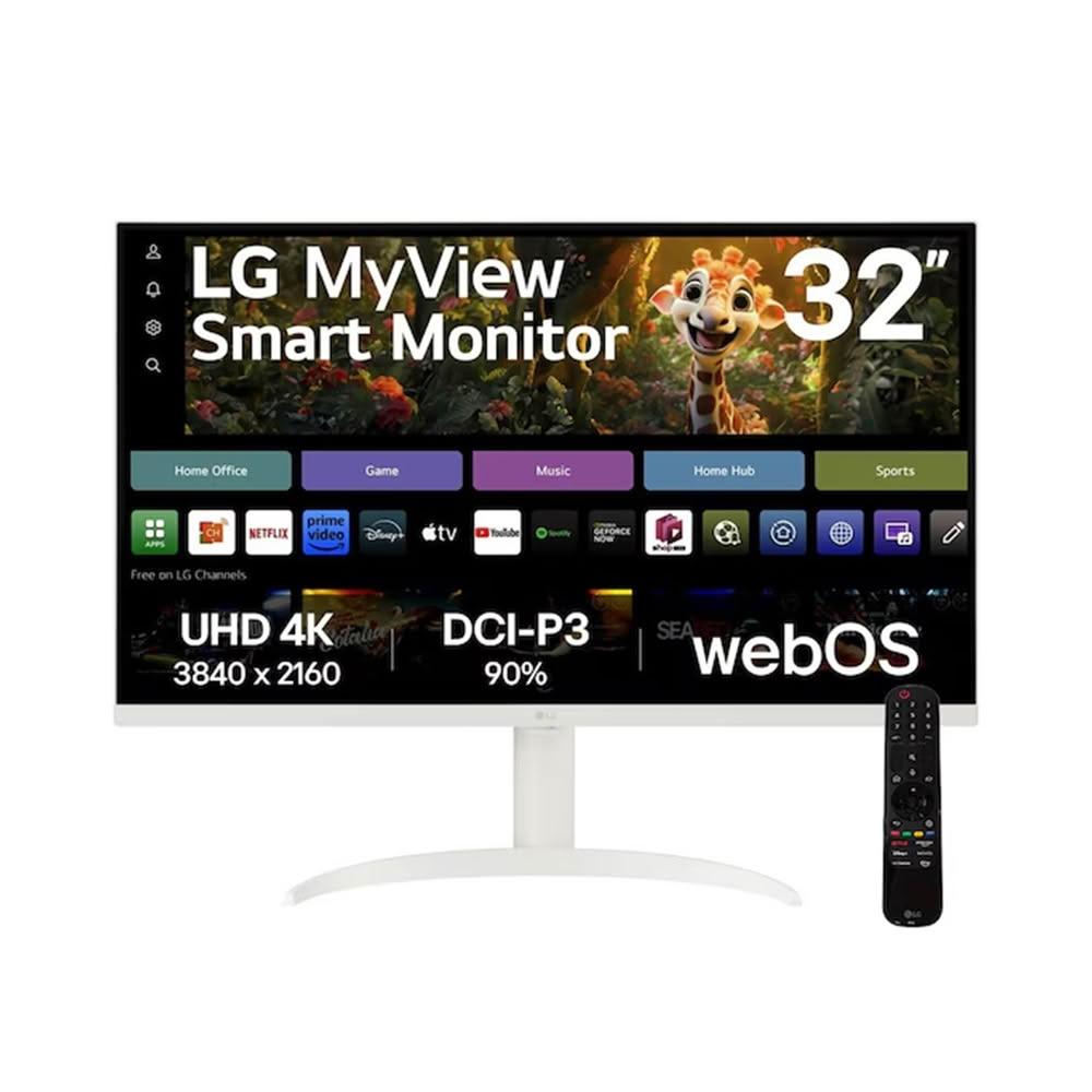 【LG 樂金】32型 32SR75U-W VA 4K 60Hz 5ms HDR 10 智慧聯網螢幕