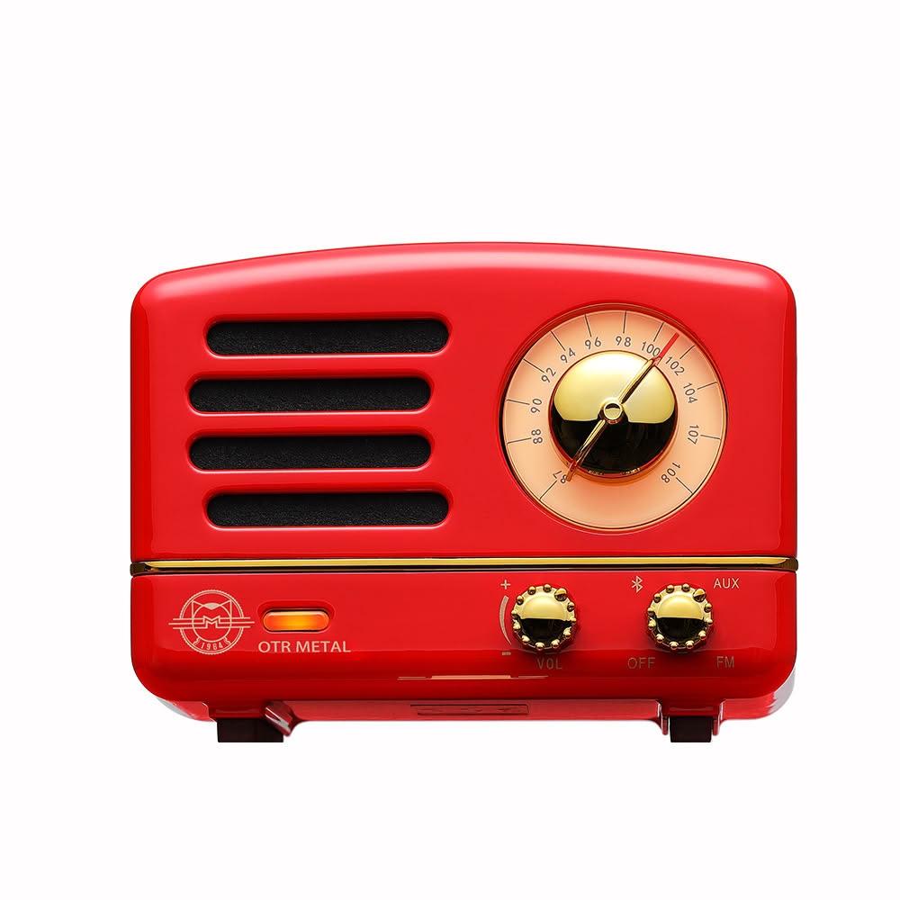【MUZEN】OTR經典復刻藍牙音響收音機-經典版-波爾多紅 【福利品B級】