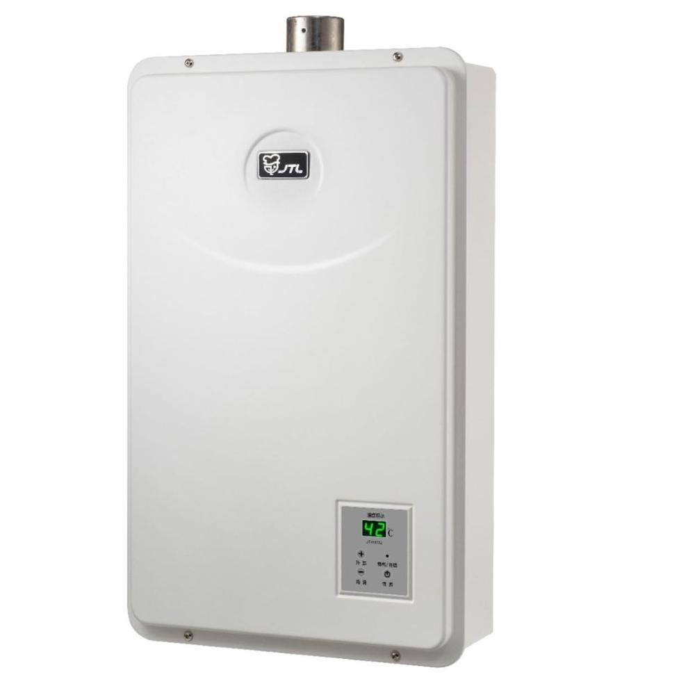 【喜特麗】JT-H1652 數位恆溫熱水器 (含基本安裝)｜屋內型｜16公升｜強制排氣｜FE式｜水量伺服器｜