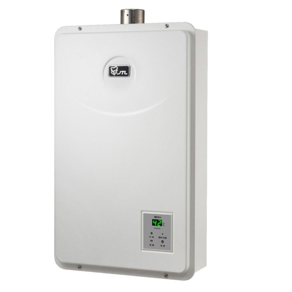 【喜特麗】JT-H1632 數位恆溫熱水器 (含標準安裝)|屋內型|16公升|強制排氣|FE式|分段火排|
