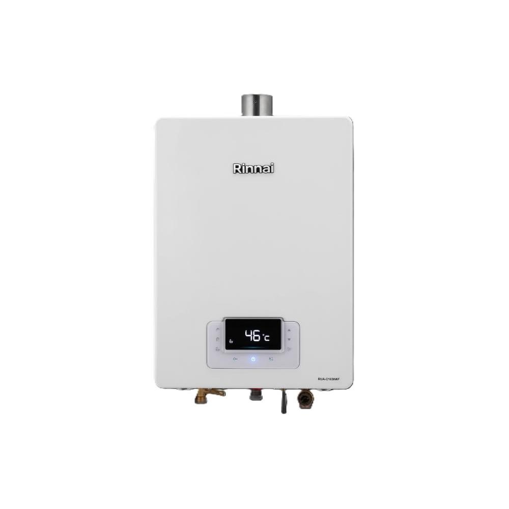 【林內】RUA-C1630WF 強制排氣熱水器 (含標準安裝)｜屋內型｜16公升｜強制排氣｜FE式｜三段火排｜水量伺服器｜