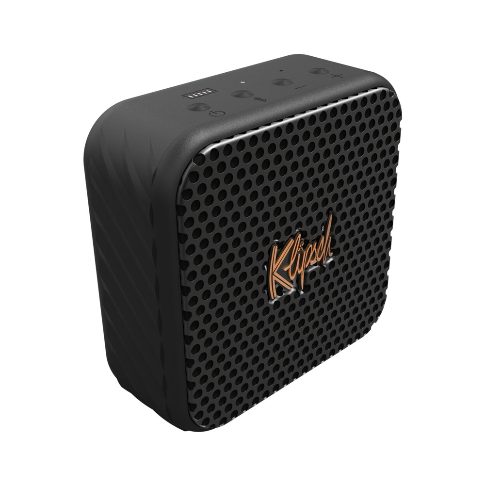 Klipsch古立奇 Austin 攜帶型藍芽多媒體喇叭，黑色系設計，尺寸僅10.5 x 10.5 x 4.4 cm，重量397g，輕鬆攜帶外出享受音樂。支援WiFi與藍芽Bluetooth連線，作為主喇叭提供高品質音效。產地中國，配備藍芽喇叭、說明書、保固卡，享1年保固。NCC認證碼CCAH24LP0200T8，BSMI許可字號R55156，安全可靠的選擇，讓您隨時隨地沉浸在優質音響體驗中。