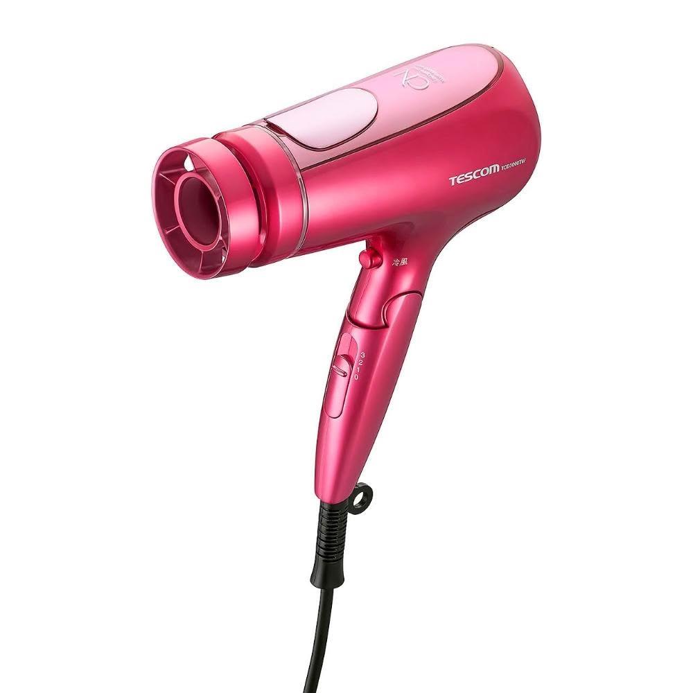 【TESCOM】美髮膠原蛋白吹風機 白金奈米水霧 膠原蛋白 國際電壓 大風量 TCD3000TW 桃紅色