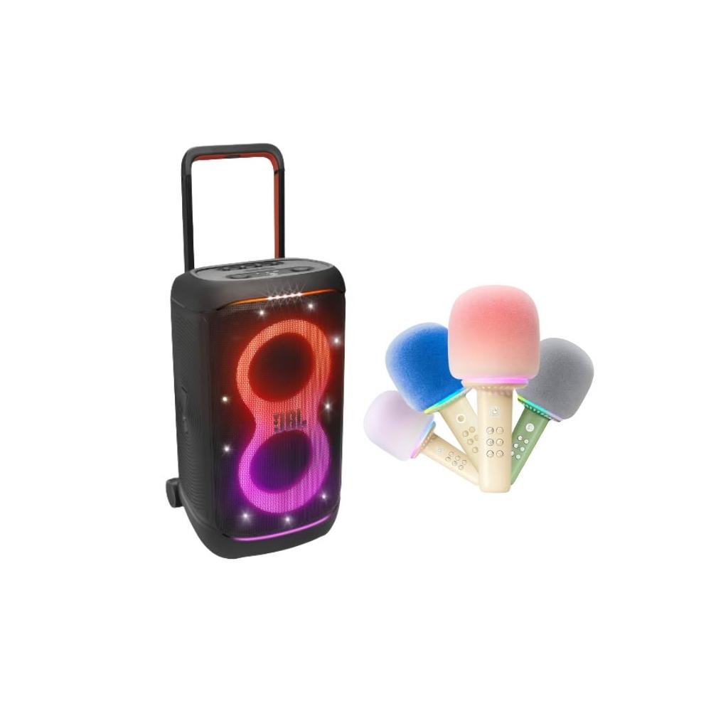JBL Partybox 520 便攜式藍牙派對喇叭+MUZEN貓王 棒棒糖 X1 一體K歌無線麥克風
