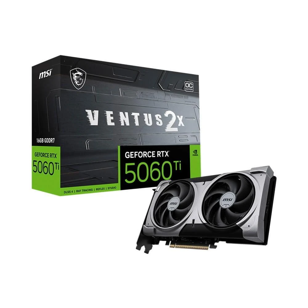 【MSI 微星】RTX 5060 Ti 16G VENTUS 2X OC PLUS 顯示卡