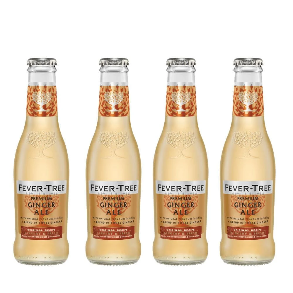 Fever Tree 芬味樹 薑汁汽水 200ml x4入組  Ginger Ale（無酒精飲料 氣泡飲 無酒精）