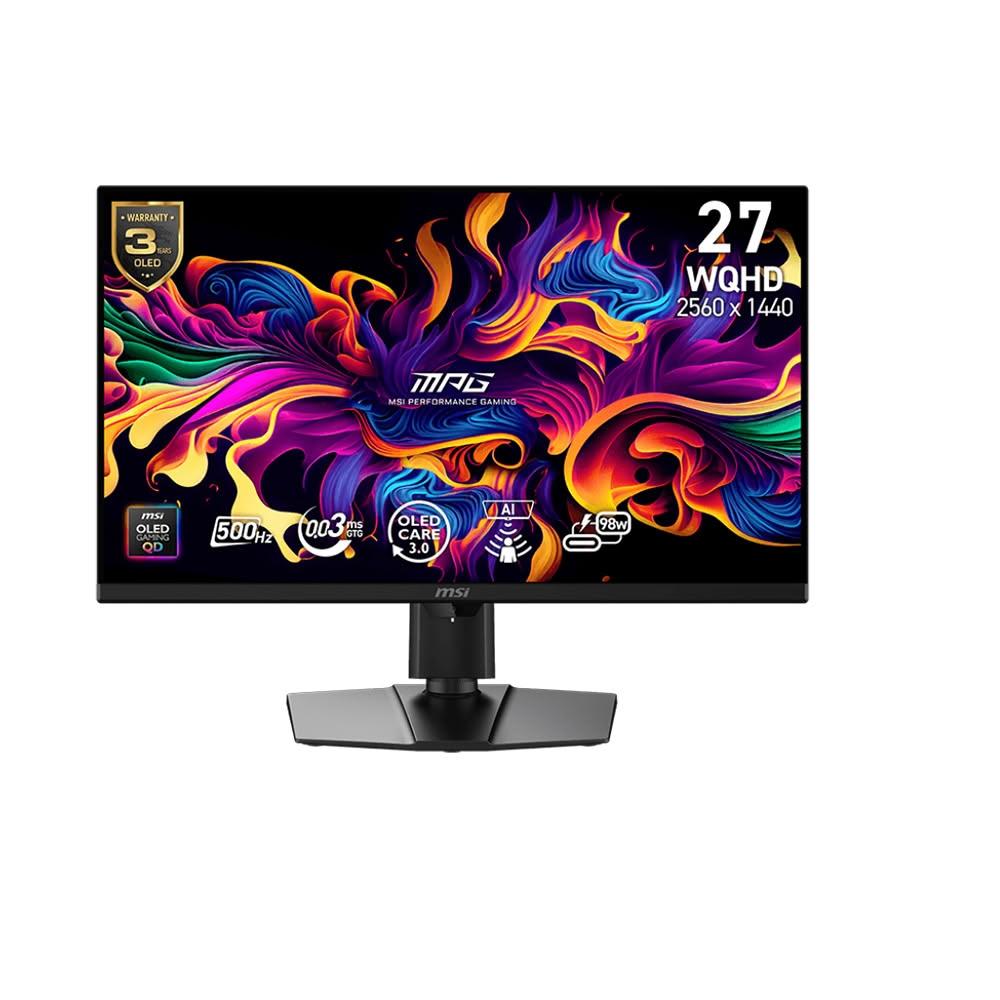 【MSI 微星】MSI 微星 MPG 271QR QD-OLED X50 電競螢幕 27吋 500Hz 2K 0.03ms 可旋轉