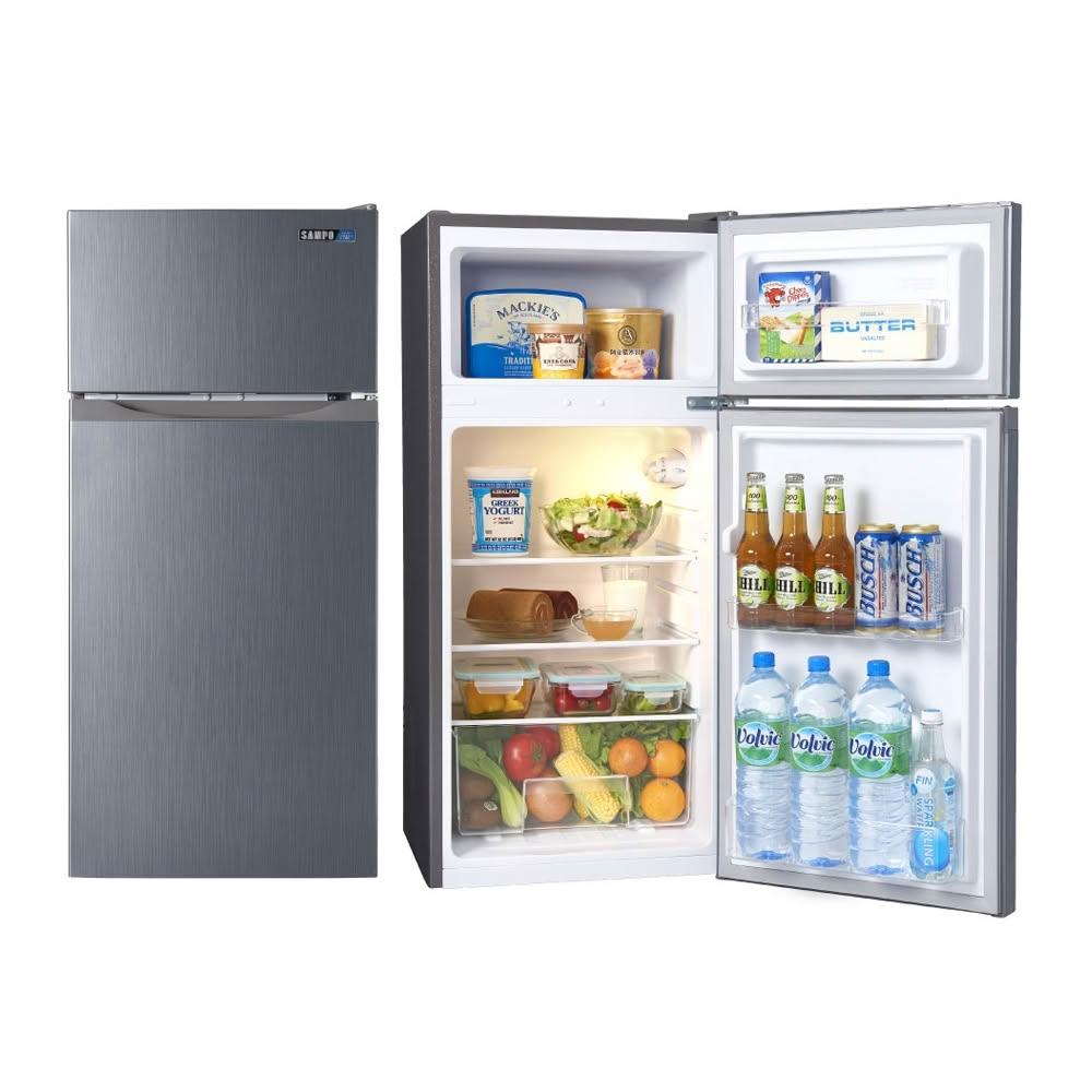 【SAMPO 聲寶】( SR-C12G ) 118公升 獨享雙門冰箱 -髮絲銀《送基本安裝、舊機回收》