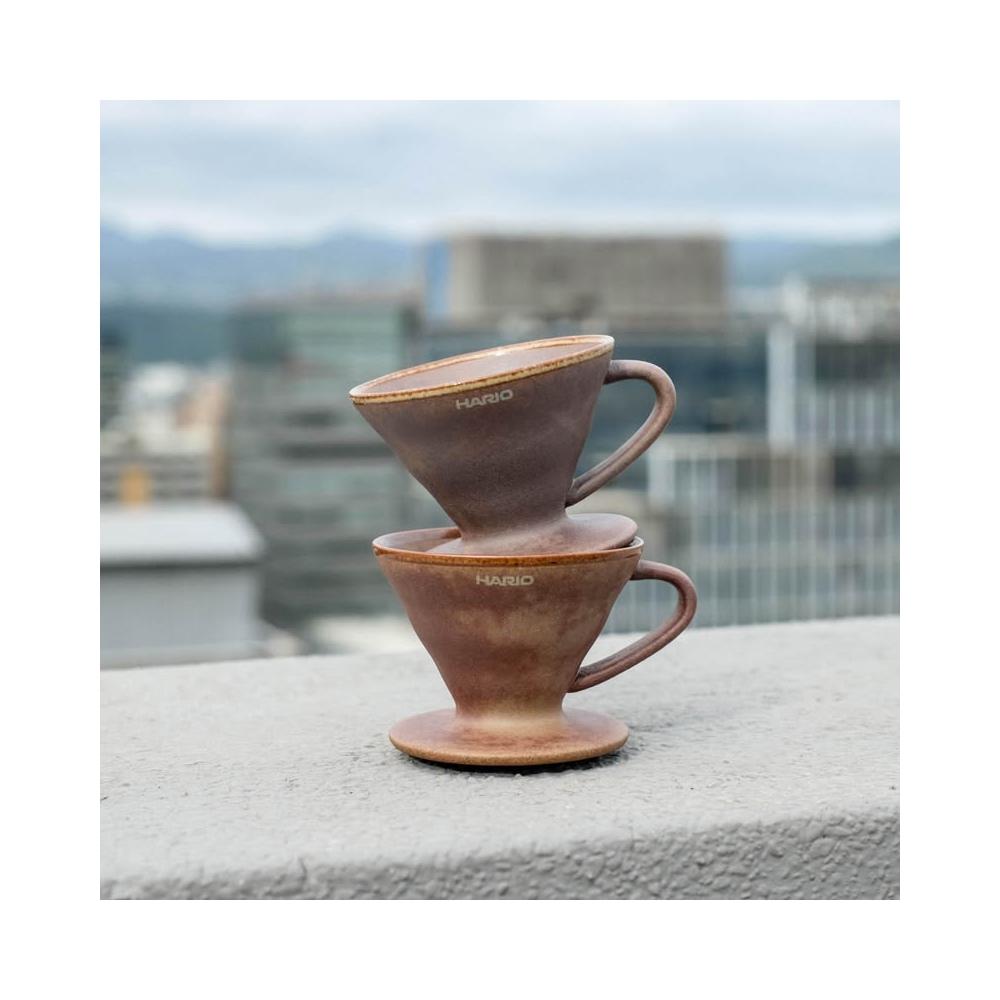 HARIO】V60 老岩泥品飲杯套組50ml×2入咖啡試飲/杯測專用(CUP-TAU-BRS)