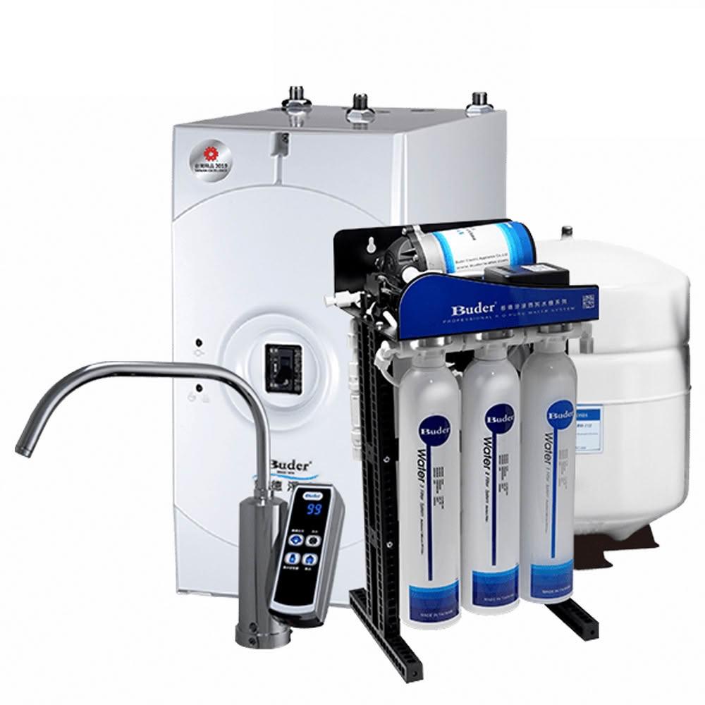 【Buder 普德】BD-3004NI 廚下型冷熱觸控飲水機 搭配 RO-2604 五道RO純水機