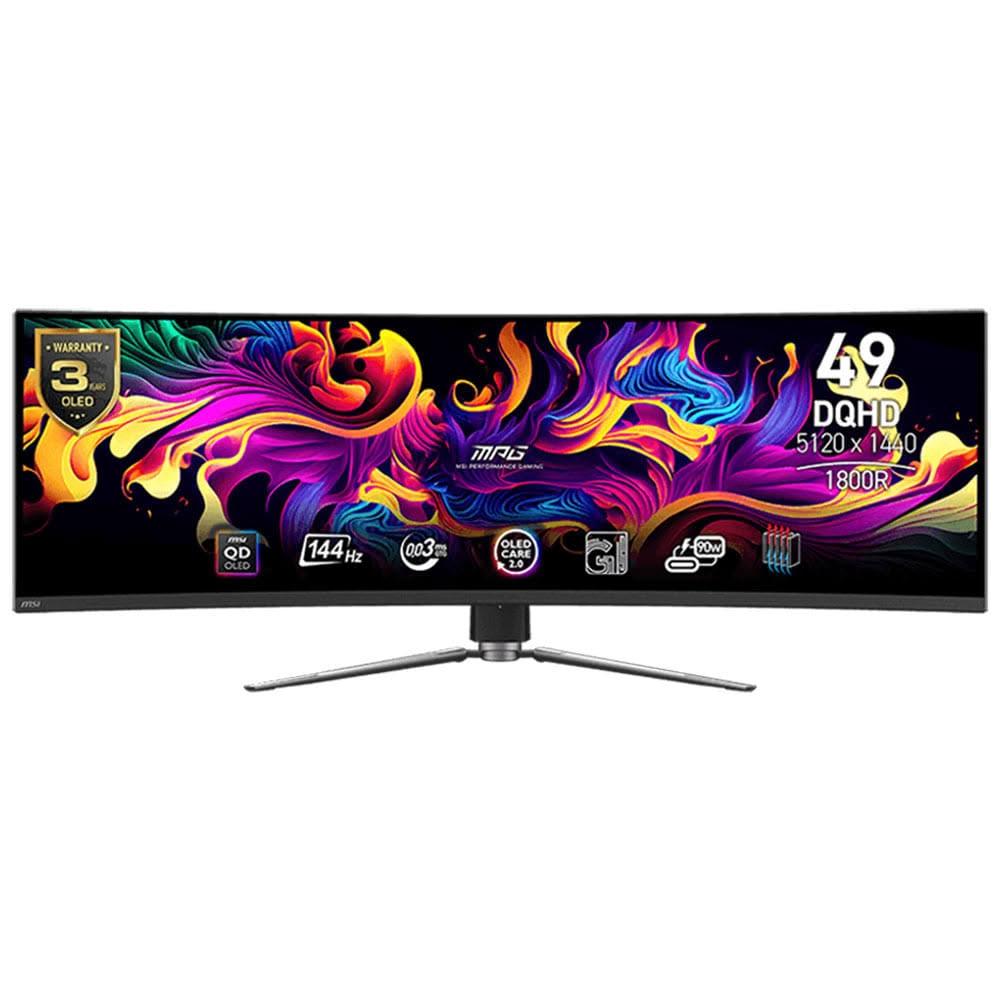 【MSI 微星】MPG 491CQP QD-OLED 曲面電競螢幕 49型 OLED/144Hz/0.03ms/1800R