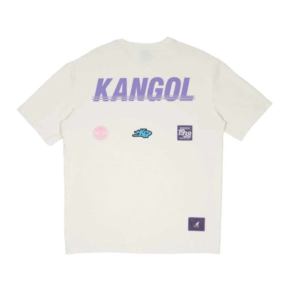 【KANGOL】KANGOL 短T 米白 華格夫 中性 潮流圖標T 6525100601