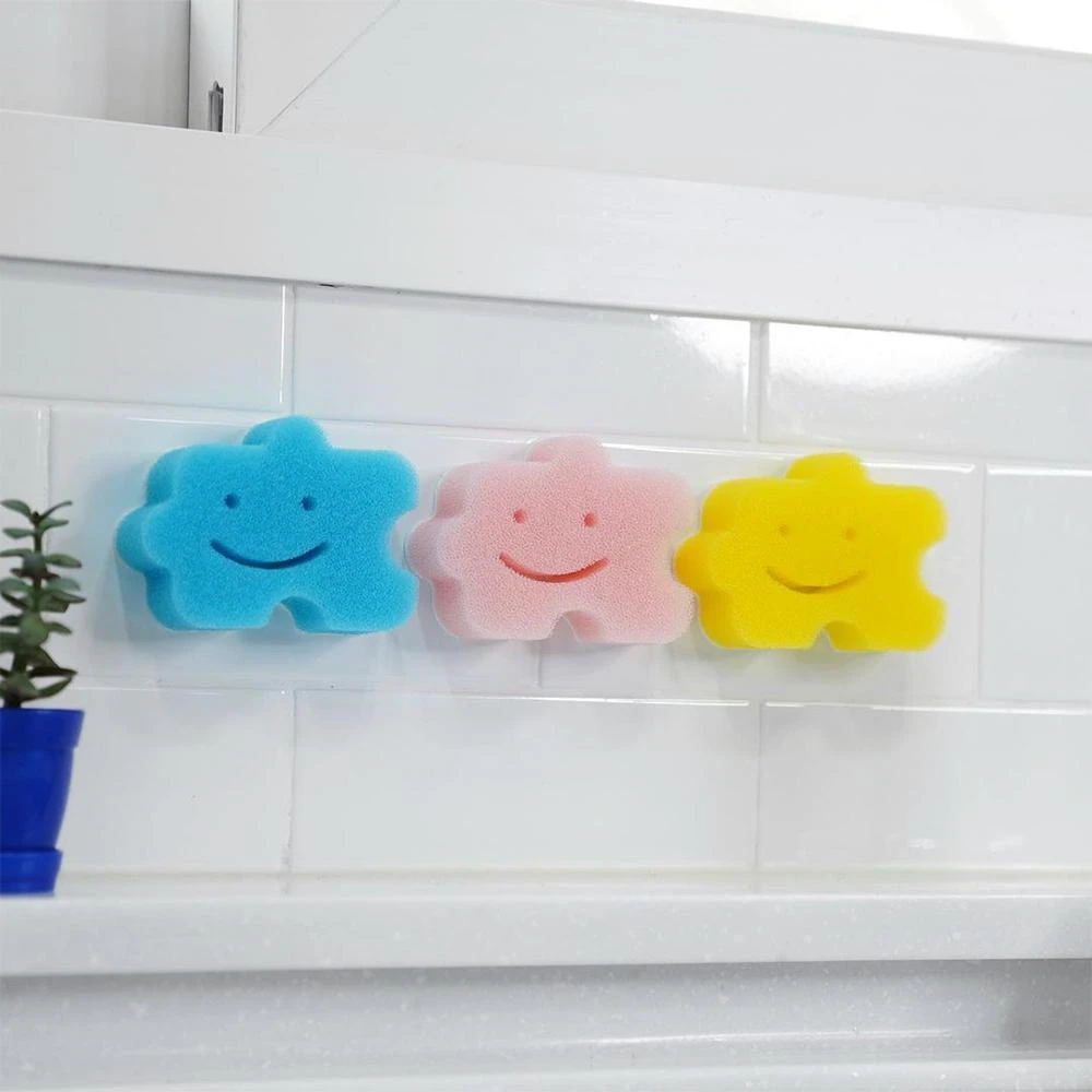 Purecling韓國隨手貼笑臉海綿刷 菜瓜布 海綿刷 清潔刷 洗碗 洗餐盤