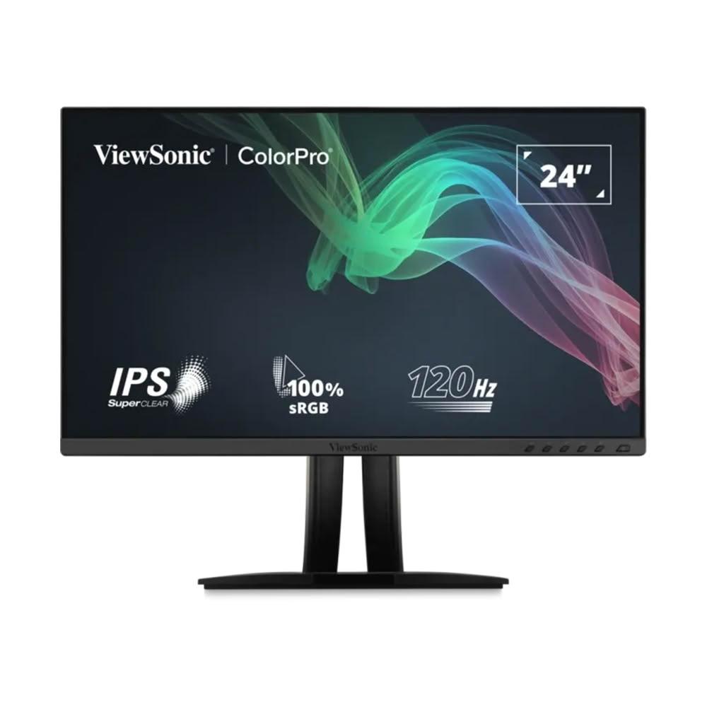 ViewSonic優派 VP2456A 是一款24吋IPS面板的高解析度螢幕，支援FHD 1920x1080解析度與120Hz更新頻率，提供流暢的視覺體驗。具備護眼、零閃屏、HDR等特殊功能，適合學生、辦公及影音娛樂使用。內建喇叭、VESA壁掛孔，並提供五年保固，價效比高，是專業設計與攝影工作者的首選螢幕。