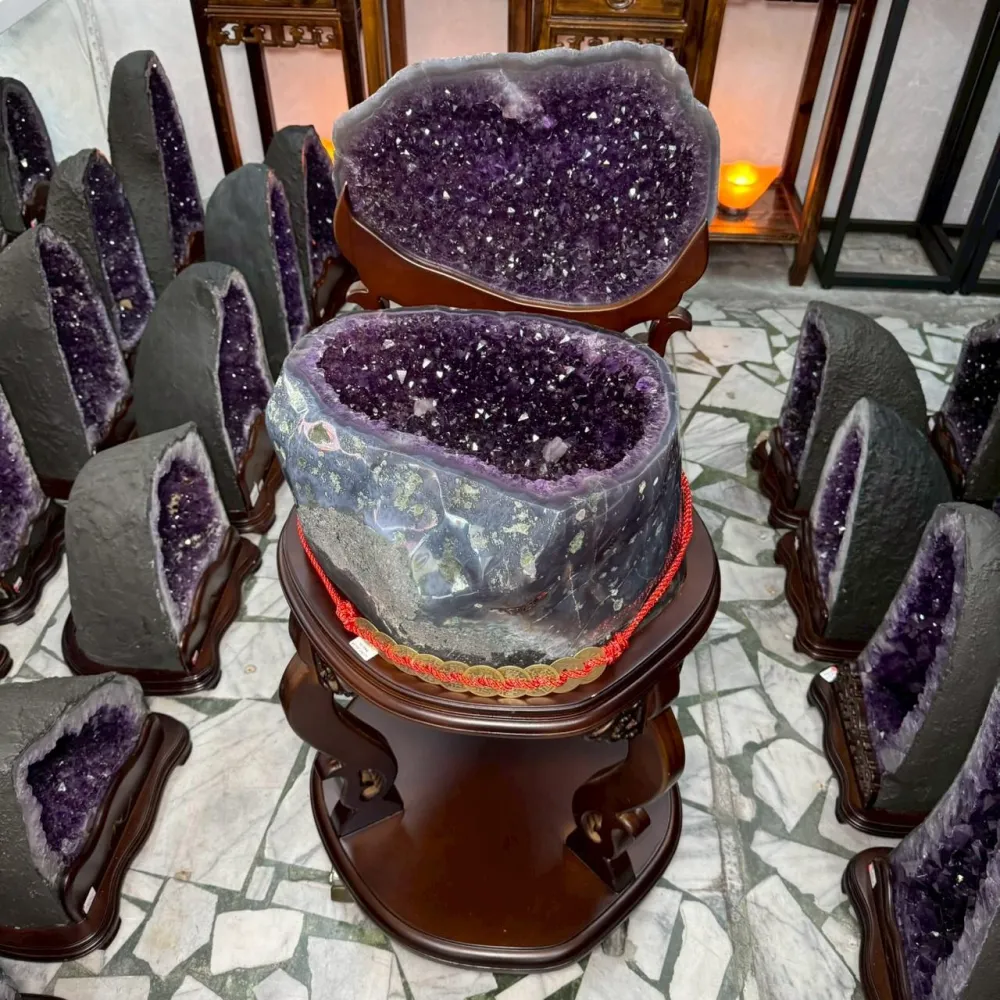 巴西拋光紫水晶洞.拋光聚寶盆,千奇國際精品- momo購物網- 好評推薦