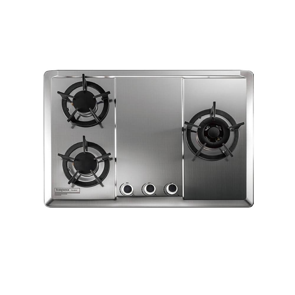【莊頭北】莊頭北 TG-8533S 不鏽鋼面板 保潔三口 檯面爐 瓦斯爐 天然 / 液化 (含基本安裝)
