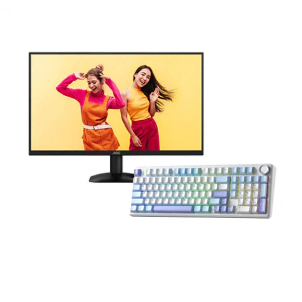 【AOC】【破盤價】【27型】AOC U27B35 液晶螢幕+狼蛛 AULA F99pro 星落凝雲(加碼送滑鼠)