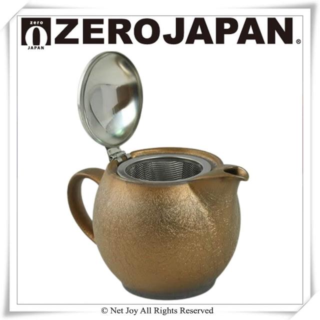 茶壺 ZERO JAPAN】典藏陶瓷不鏽鋼蓋壺(金泊)450cc｜陶瓷壺｜茶壺｜泡茶壺