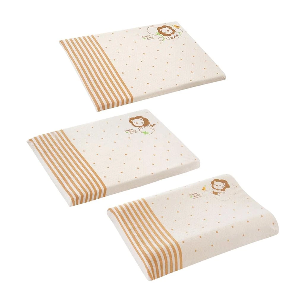 【Simba 小獅王辛巴】有機棉乳膠舒眠枕-S/M/L (嬰兒枕/寶寶枕/幼兒枕；寶寶共和國)