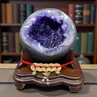 尋寶家水晶】【MPD-57】｜高品烏拉圭紫水晶洞｜濃紫結晶・深洞財庫・聚