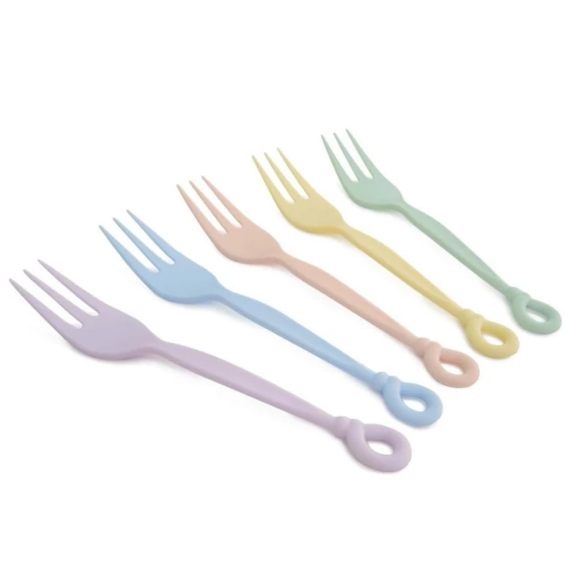 嚴選SHOP 台灣製造30入14cm 圓圈叉子 pp材質叉 耐熱叉子 餐叉 沙拉叉子 免洗餐具 義大利麵叉 W018