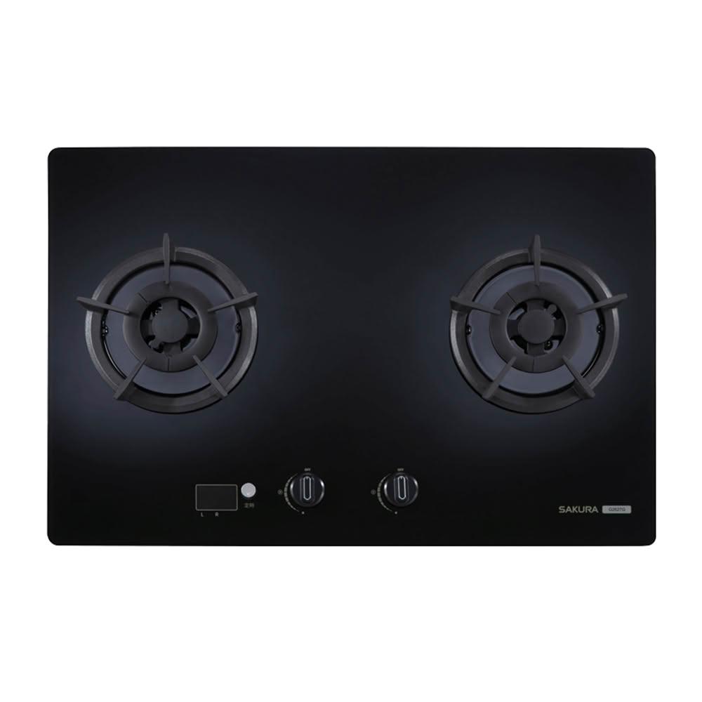 【SAKURA 櫻花】櫻花 SAKURA G2627G 二口大面板智控易清檯面爐 黑色強化玻璃 (僅限 中彰投 含基本安裝) 免運