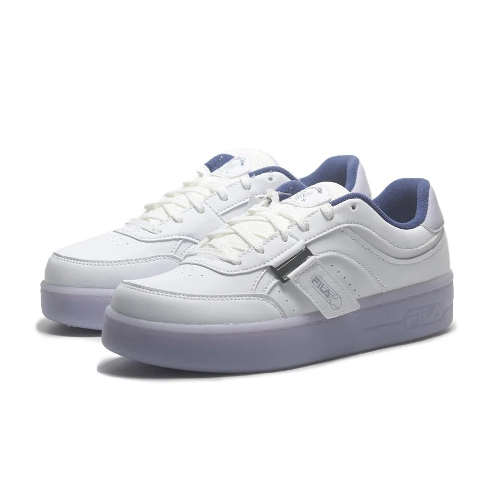 【FILA】FILA 休閒鞋 JELLY 白紫 果凍底 復古 緞帶 女 5C336Y194