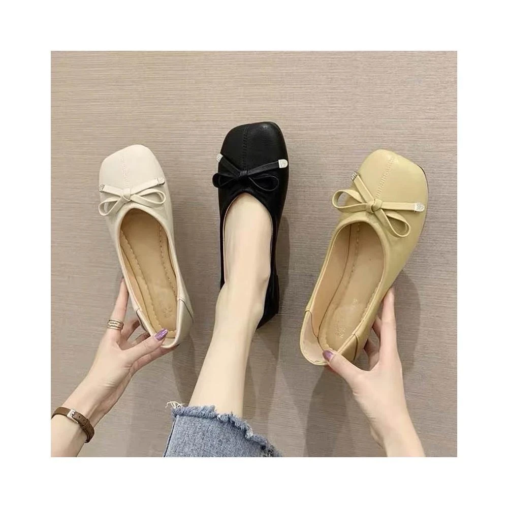 韓風時尚美鞋館  皮鞋 韓國方頭軟皮瑪莉珍鞋 一字扣 瑪莉珍鞋 娃娃鞋 瑪麗珍包鞋 低跟娃娃鞋 平底鞋/1.5cm