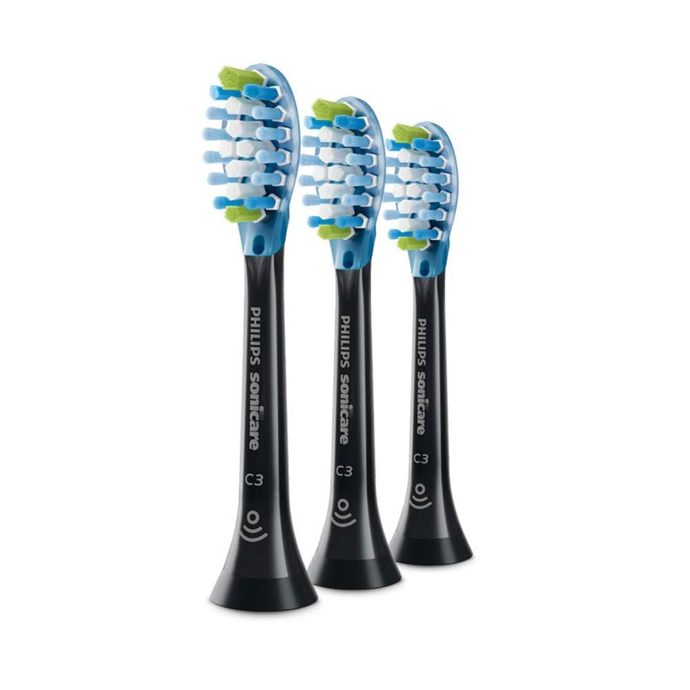 【Philips 飛利浦】Sonicare DC Smart智能清潔刷頭三入組-黑HX9043/96