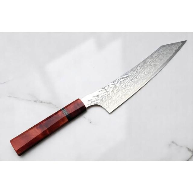 龍泉刃物　紅蓮緋龍 SPG Strix 牛刀　240 龍泉刃物紅蓮緋龍牛刀240mm SG Strix 63層鎳染大馬士革
