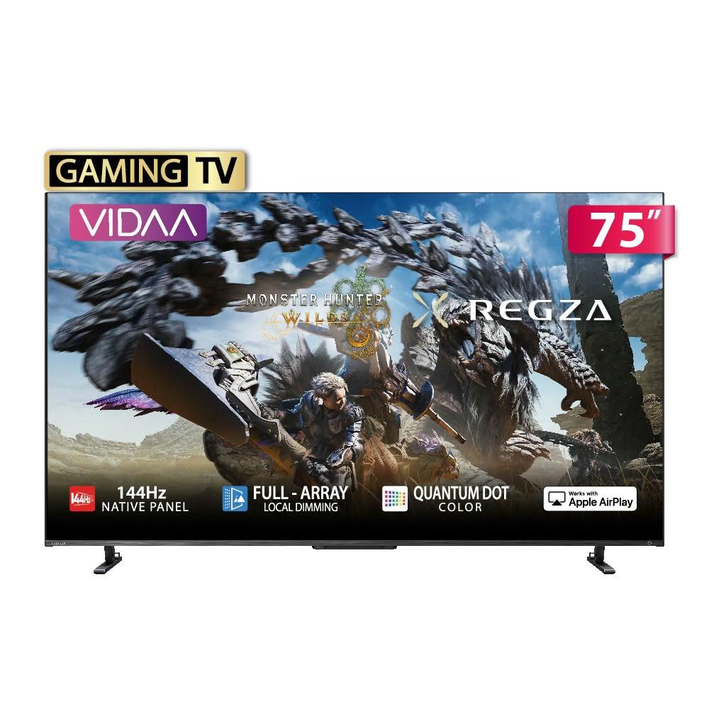 【TOSHIBA 東芝】75Z670NT 75型 4K QLED 144Hz 智慧顯示器｜含壁掛安裝+架子(固定式)