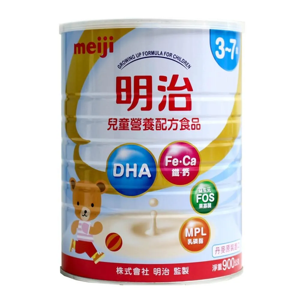 【Meiji 明治】(Meiji明治)明治3-7歲兒童營養配方食品奶粉900gx1罐 效期2027年3月