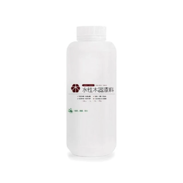 【木百貨】二合一 水性木器塗料 500ml 平光(水性漆，防水護木漆，透明防水漆)