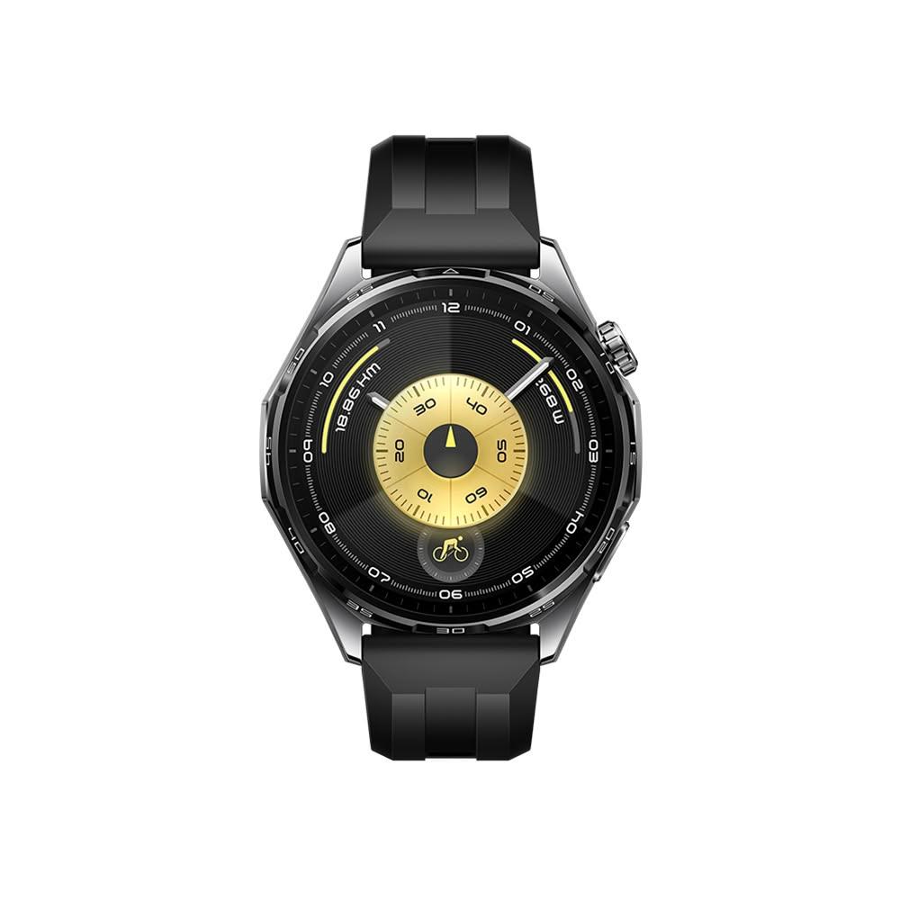 Huawei華為 Watch GT 6 46mm 智慧手錶，具備心率偵測、游泳防水、內建音樂播放、藍芽通話及社群訊息功能，適合路跑、室內運動與游泳使用。支援iOS與Android系統，提供曜石黑與琥珀棕兩種顏色選擇，螢幕尺寸2吋以下，待機時間達8-30天，輕巧設計僅約54.7g，內容物依原廠出貨為主，並具備NCC認證碼CCAK25LP1790T7。