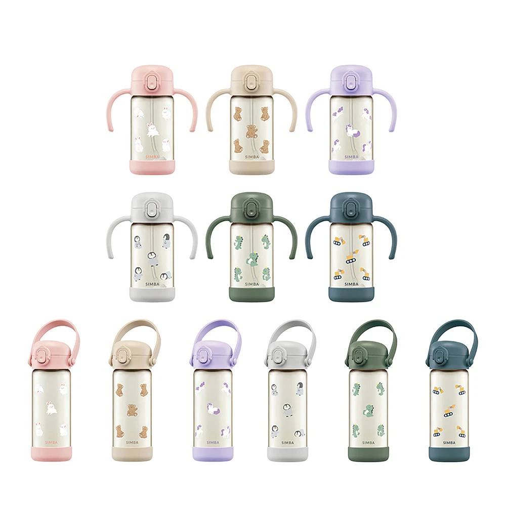 【Simba 小獅王辛巴】鉑金PPSU-兒童水壺400ml(直飲/吸管)/吸管學習水杯300ml (順順杯/水壺/原廠公司貨；寶寶共和國)