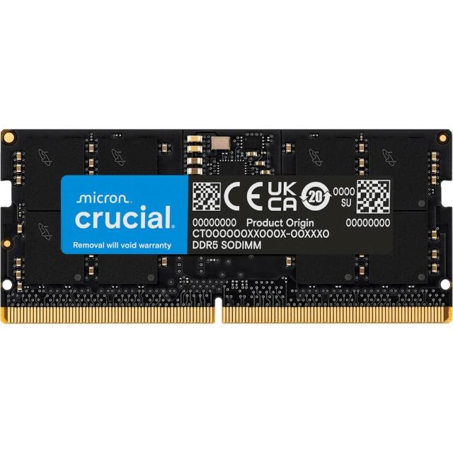 Crucial 美光】 美光Crucial 48GB DDR5 5600 SODIMM 筆電型記憶體
