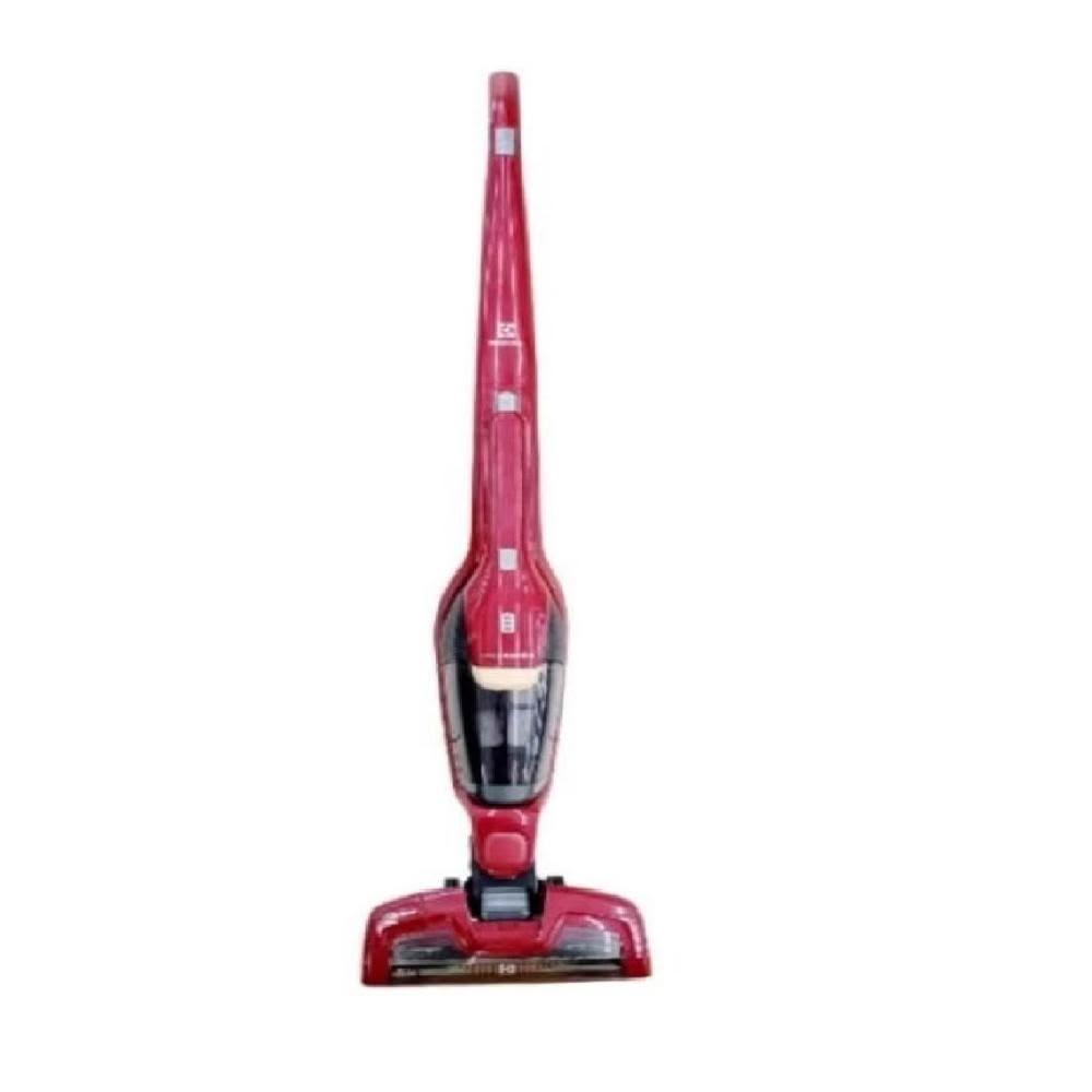Electrolux 伊萊克斯 ZB3501 無線直立式吸塵器，紅色系設計，輕巧僅 2.45kg，適合日常清潔。0.5 公升集塵筒易清空，中國製造，支援 110V/220V/240V/100V 電壓，1 年保固，BSMI 認證 R33428。無線自由移動，直立式高效吸塵，尺寸寬 150 x 深 263 x 高 1070 mm，完美家用選擇。