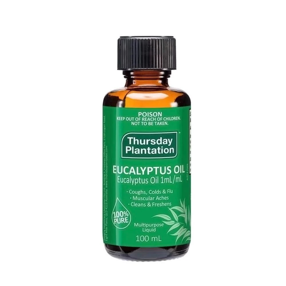 【ThursdayPlantation 星期四農莊】澳洲 尤加利精油 100ml 100%精油 廣口瓶 (澳洲精油 尤加利 100%精油)