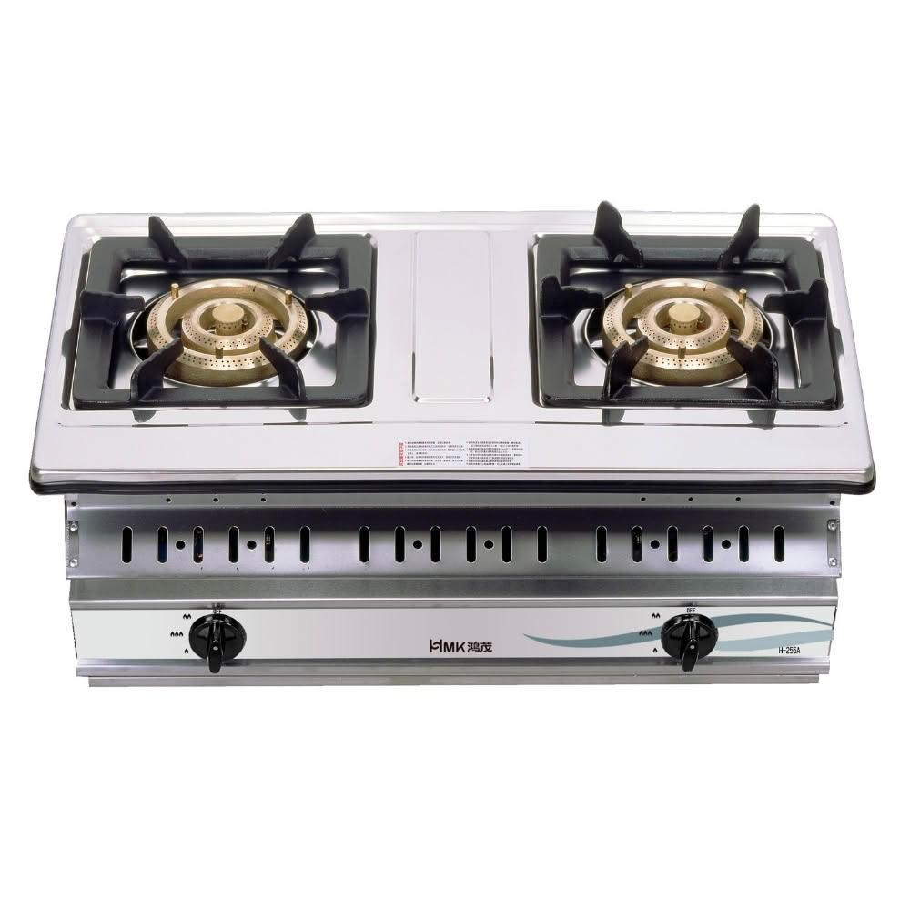 【HMK 鴻茂】二口崁入爐瓦斯爐天然氣H-255A-NG1 基本安裝