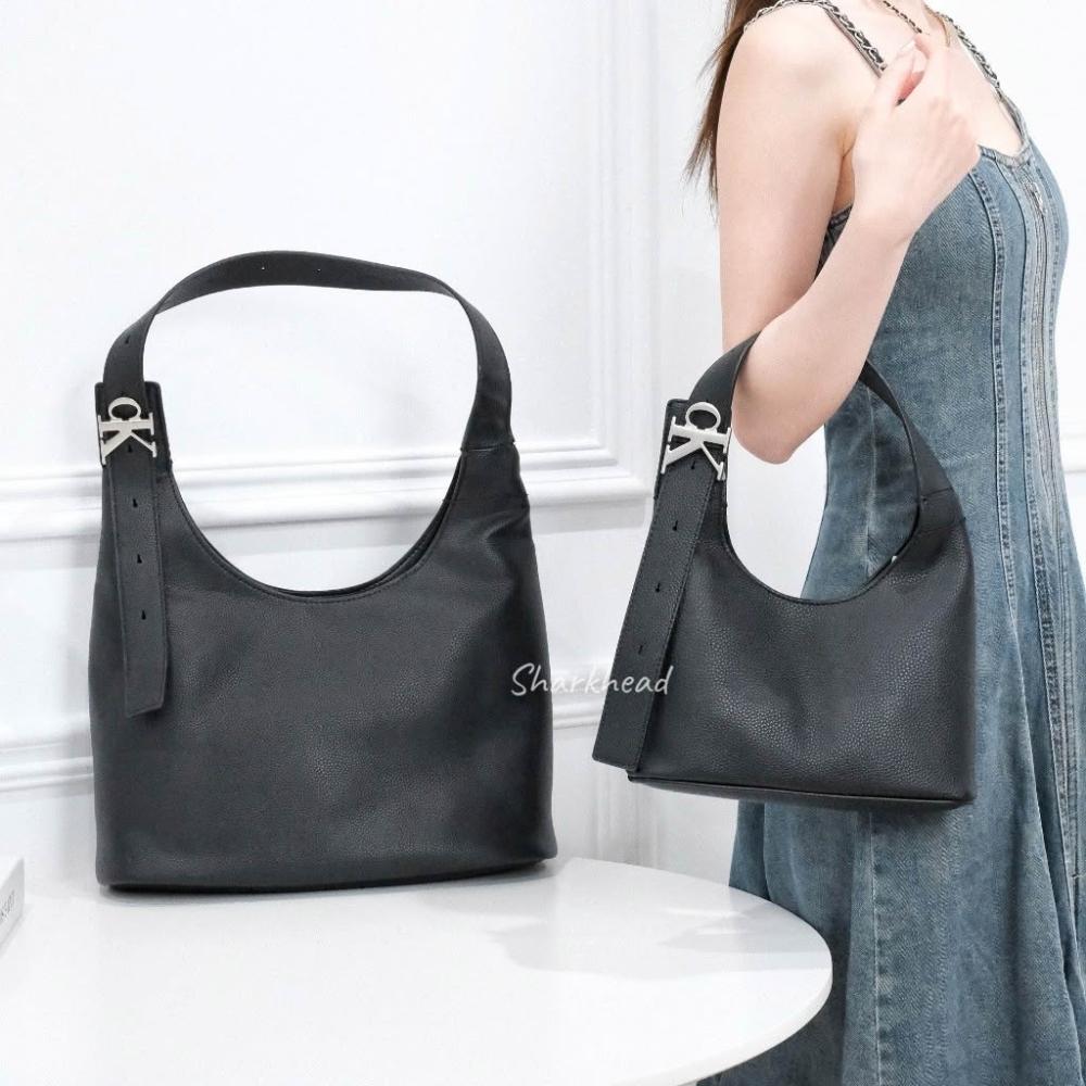 【CALVIN KLEIN】隔日到貨 Calvin Klein Hobo 單肩包 手提 肩背包 CK 腋下包 托特包 黑