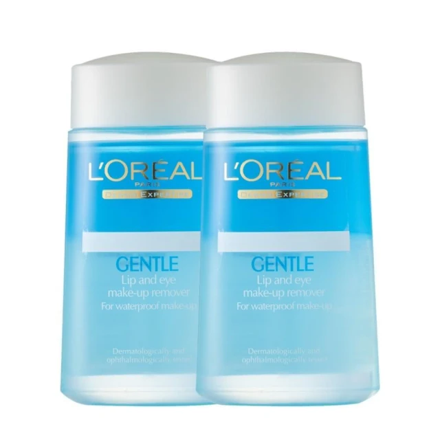 【L’OREAL Paris 巴黎萊雅】免運 溫和眼唇卸妝液125ml 2入組 